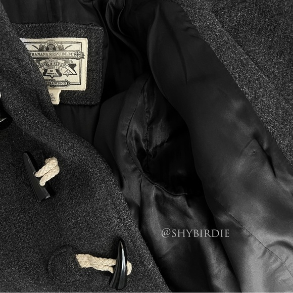 Banana Republic Toggle Wool Tweedy Twill Coat - Picture 15 of 16